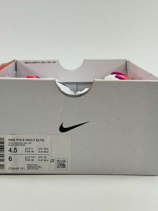 Nike Pole Vault Elite \'White Obsidian\' FZ9649-101 Track size 4.5 M / 6 W